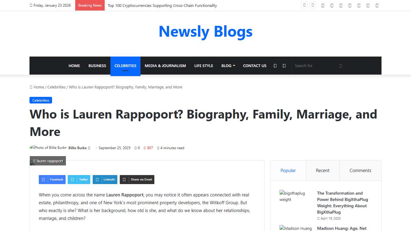 Lauren Rappoport: Biography, Age, Family, and Life Story.
