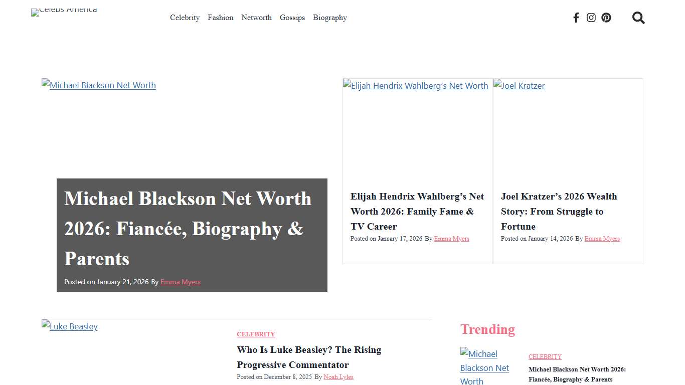 Home - Celebs America